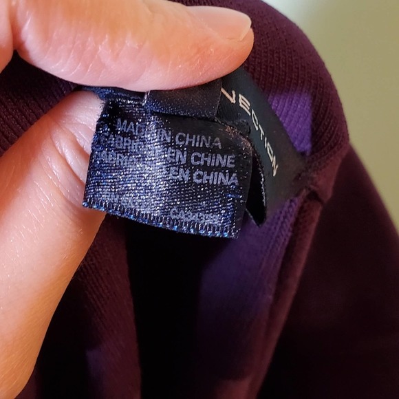 French Connection Purple Dani Crepe Bodycon Mini Skirt Size 8 - Picture 6 of 9